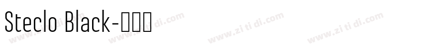 Steclo Black字体转换